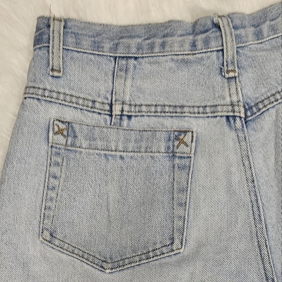 Vintage Stanley Morgan High Waist Denim Shorts light washed size 16 - Picture 12 of 12